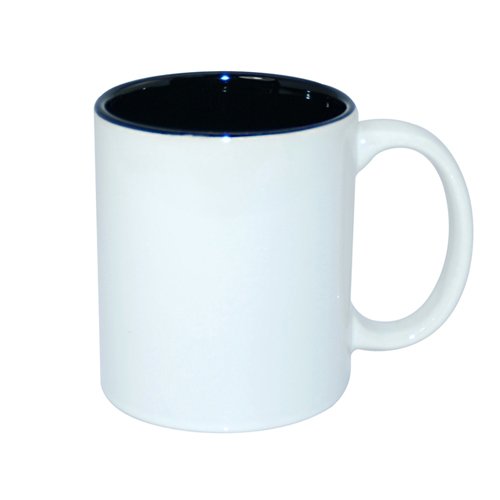 Hrnček s objemom 330 ml a čiernym vnútrom