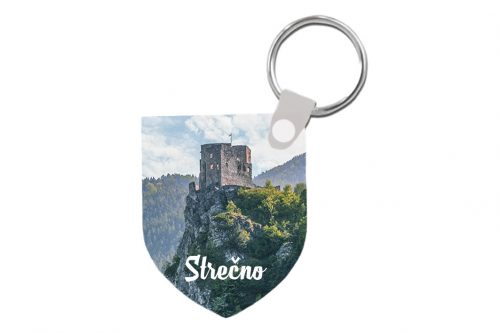 Plastový prívesok na kľúče - štít